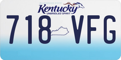 KY license plate 718VFG