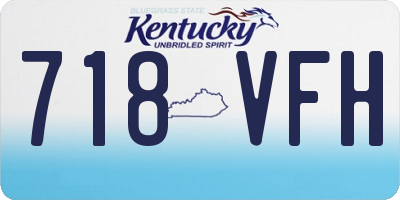 KY license plate 718VFH