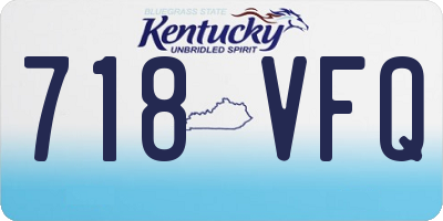 KY license plate 718VFQ