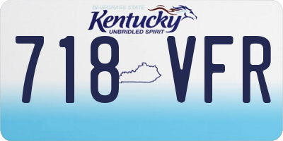 KY license plate 718VFR