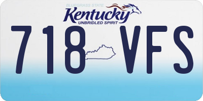 KY license plate 718VFS