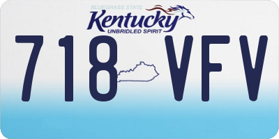 KY license plate 718VFV