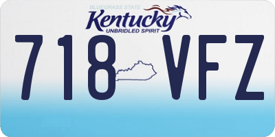 KY license plate 718VFZ