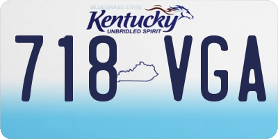 KY license plate 718VGA