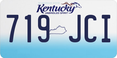 KY license plate 719JCI