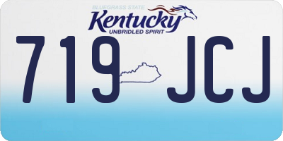 KY license plate 719JCJ