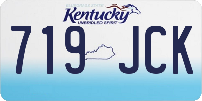 KY license plate 719JCK