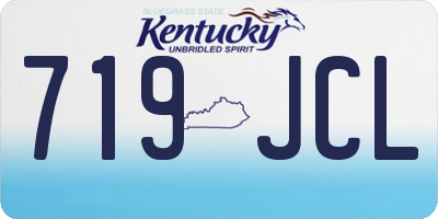 KY license plate 719JCL