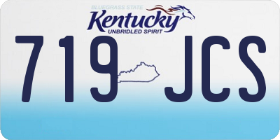 KY license plate 719JCS