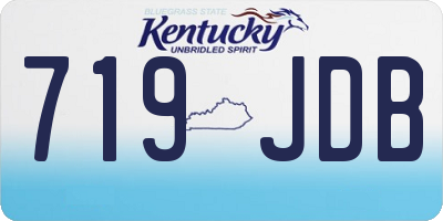 KY license plate 719JDB