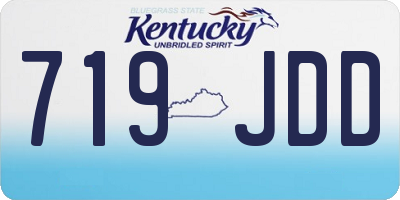 KY license plate 719JDD