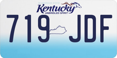KY license plate 719JDF