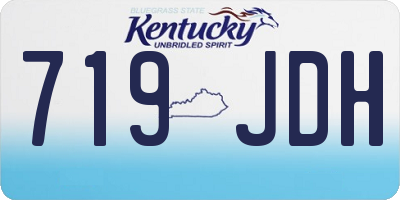 KY license plate 719JDH