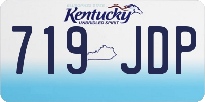 KY license plate 719JDP