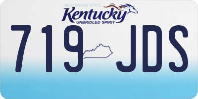 KY license plate 719JDS