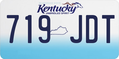 KY license plate 719JDT