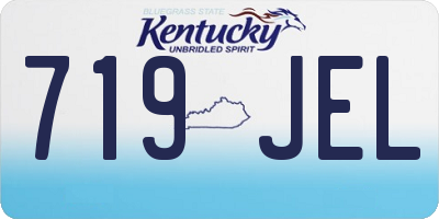 KY license plate 719JEL