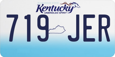 KY license plate 719JER