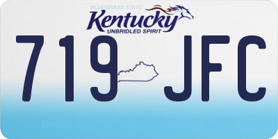 KY license plate 719JFC