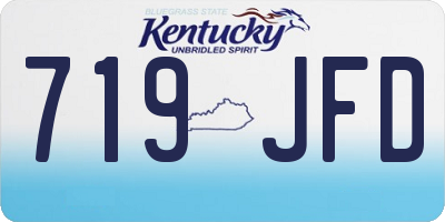 KY license plate 719JFD