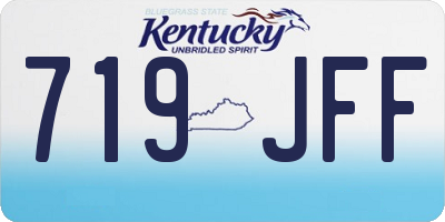 KY license plate 719JFF