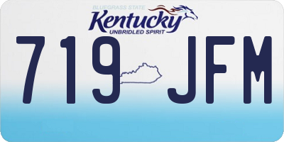 KY license plate 719JFM