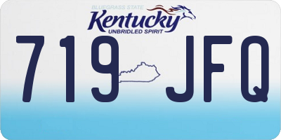 KY license plate 719JFQ