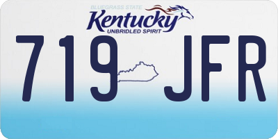 KY license plate 719JFR