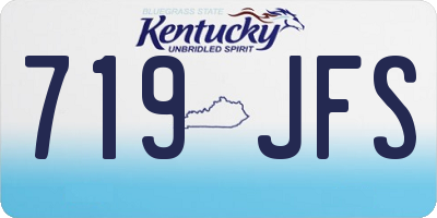 KY license plate 719JFS