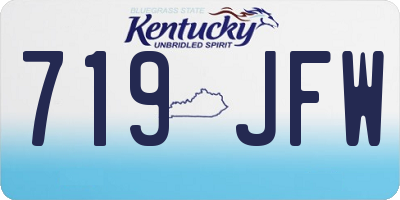 KY license plate 719JFW