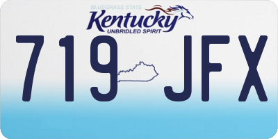 KY license plate 719JFX