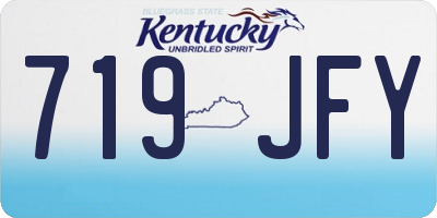 KY license plate 719JFY