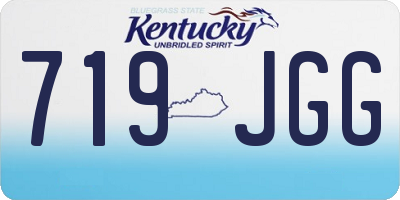 KY license plate 719JGG