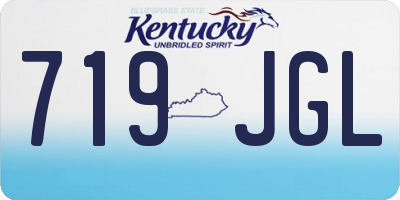 KY license plate 719JGL