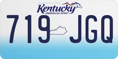 KY license plate 719JGQ