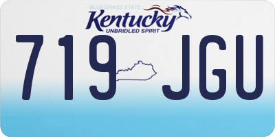 KY license plate 719JGU