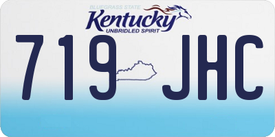 KY license plate 719JHC