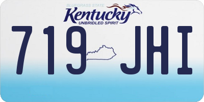 KY license plate 719JHI