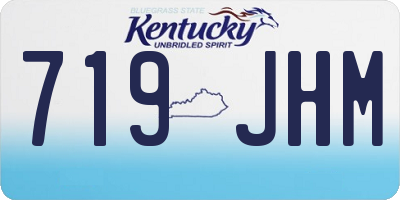 KY license plate 719JHM