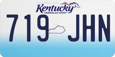 KY license plate 719JHN