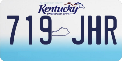 KY license plate 719JHR