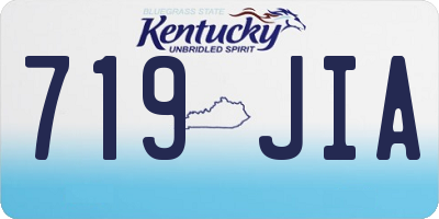KY license plate 719JIA
