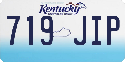 KY license plate 719JIP