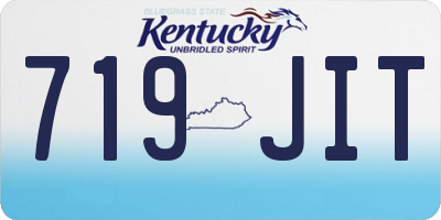 KY license plate 719JIT
