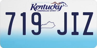 KY license plate 719JIZ