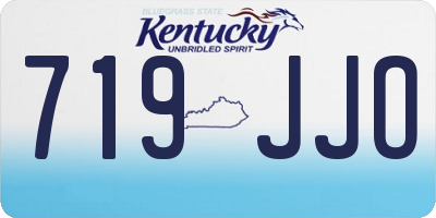 KY license plate 719JJO