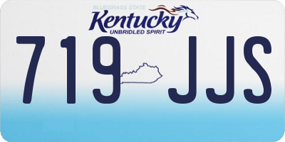KY license plate 719JJS