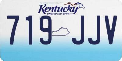 KY license plate 719JJV