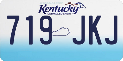 KY license plate 719JKJ