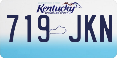 KY license plate 719JKN
